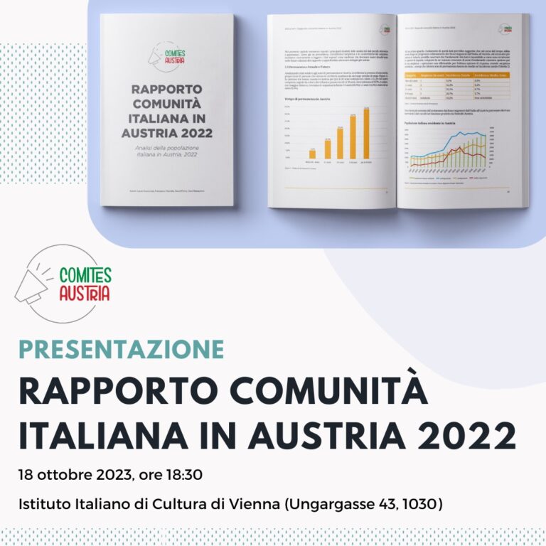 Presentazione “Rapporto Comunità Italiana in Austria 2022”