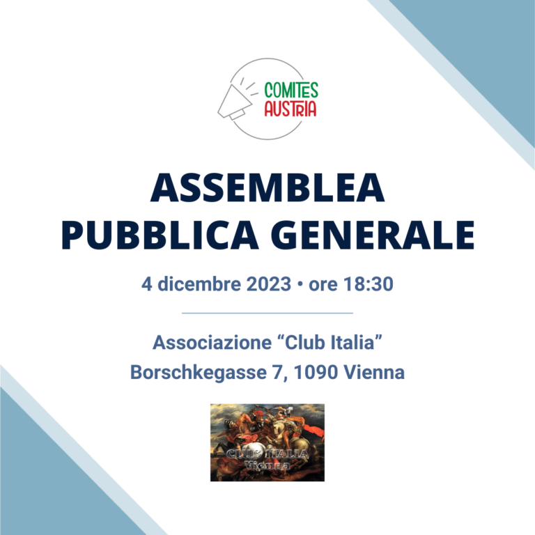 Assemblea Pubblica Generale – 4 dicembre 2023