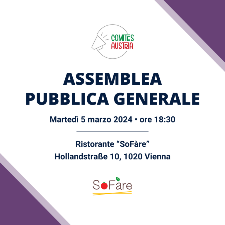 Assemblea Pubblica Generale – 5 marzo 2024