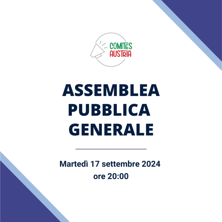 Assemblea Pubblica Generale – 17 settembre 2024