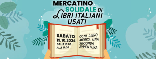 Mercatino solidale di libri italiani usati – 19 ottobre 2024