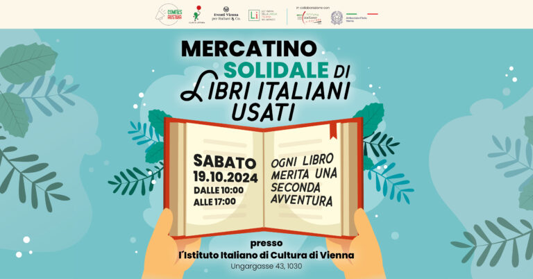 Mercatino solidale di libri italiani usati – 19 ottobre 2024