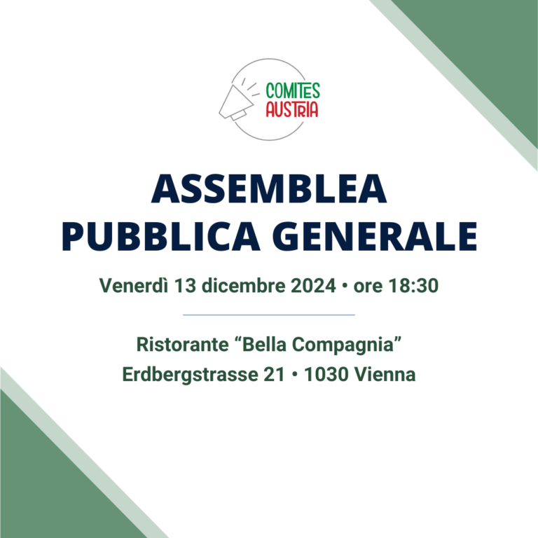 Assemblea Pubblica Generale – 13 dicembre 2024