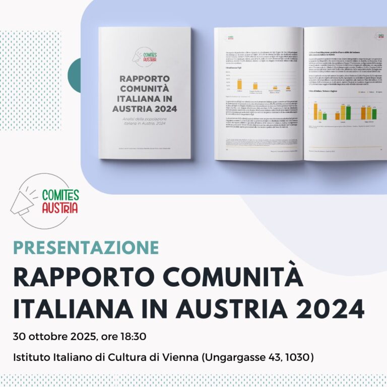 Presentazione “Rapporto Comunità Italiana in Austria 2024”
