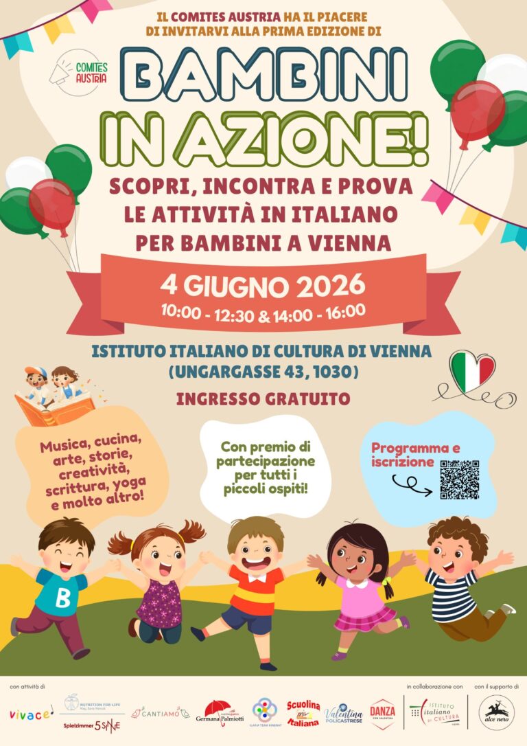 Bambini in Azione! – Scopri, incontra e prova le attività in italiano per bambini a Vienna