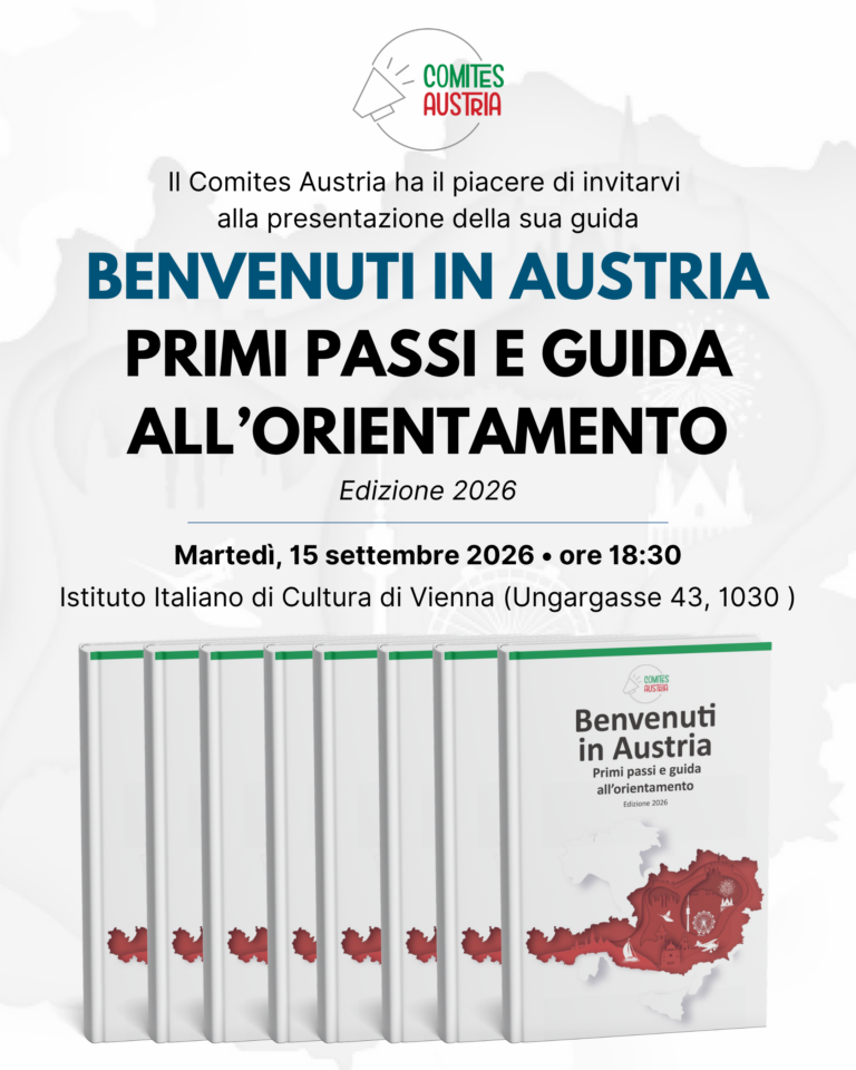 “Benvenuti in Austria” – Presentazione della guida all’orientamento per la comunità italiana in Austria